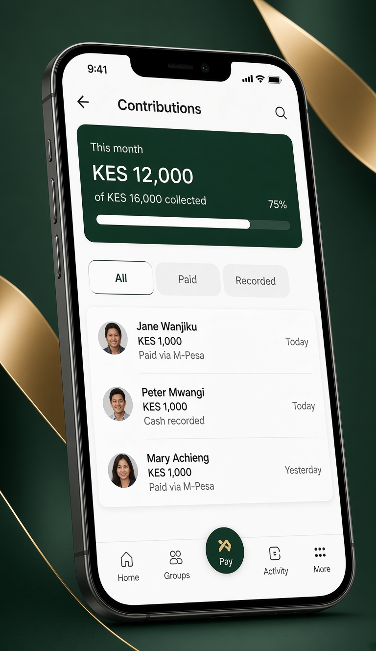Contribute & transact